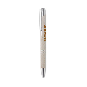 Eco wheat straw ballpoint pen with logo