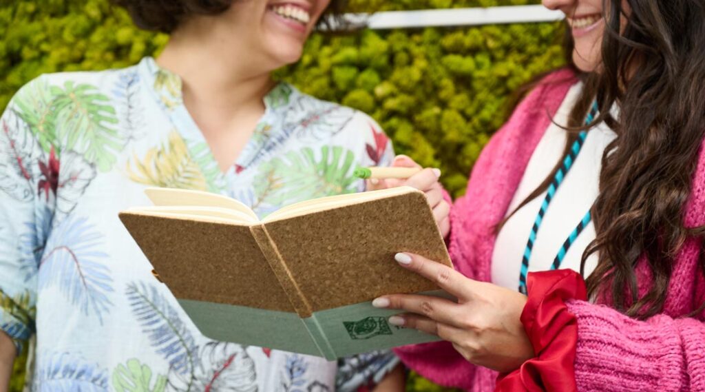 Branded notebook made of cork