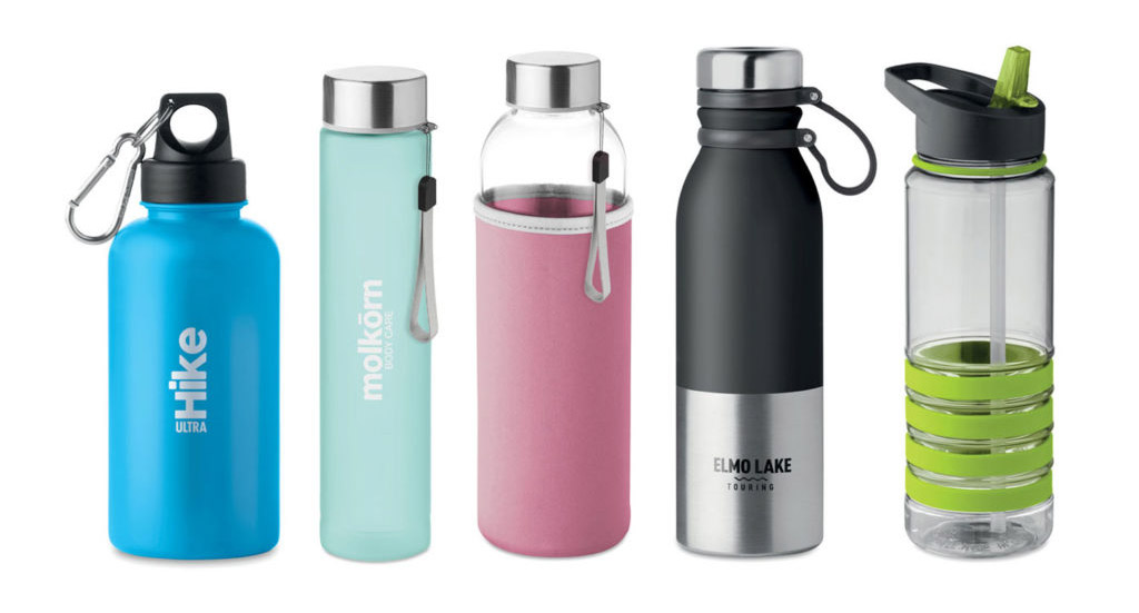 branded water bottles