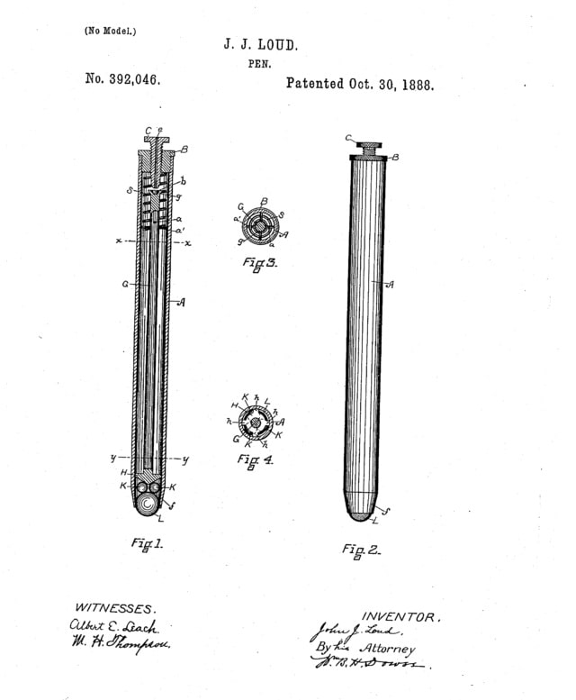 ballpoint pen patent 