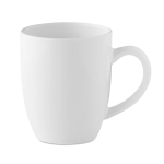 White ceramic coffee mug for office, 300 ml white colour