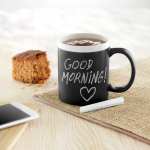 Chalkboard ceramic mug with chalk, 300ml white colour second ambient view