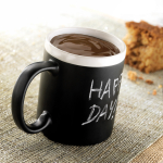 Chalkboard ceramic mug with chalk, 300ml white colour third ambient view