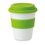 Travel mug with printable band, 350 ml green colour