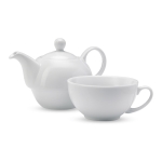 Original set of teapot top, and cup bottom, 400 ml white colour second view