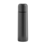 Stainless steel thermos bottle with all-round print, 500 ml titanium colour