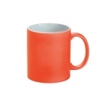 Coffee cup with neon-matte finish, Neon neon orange colour