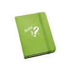 Pocket notebook with sticky notes, Sketch light-green colour image with logo