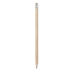 Economical pencil with eraser for promotions wood colour second view