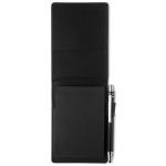 Reporter's pad, PU case, business card compartment & pen, A7 black colour second view