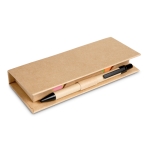 Practical office set with ballpoint pen and sticky notes beige colour second view