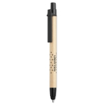 Pen & stylus, sustainably made of recycled cardboard, blue ink black colour main view