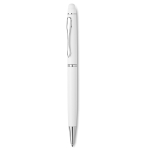 Elegant touch ballpoint pen in black or white in a box white colour second view