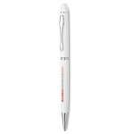 Elegant touch ballpoint pen in black or white in a box white colour second main view