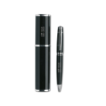 Metal ballpoint pen and case with engraving & elegant finish view with print area