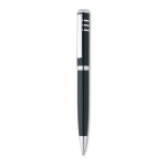 High-quality twist ballpoint pen made of shiny metal black colour second view