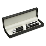 Writing set for promotions, with ballpoint pen and rollerball black colour second view