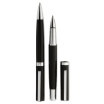 Writing set for promotions, with ballpoint pen and rollerball black colour third view