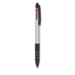 3-colour ballpoint pen with stylus as an advertising medium silver colour second view