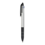 3-colour ballpoint pen with stylus as an advertising medium silver colour third view