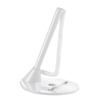 Ballpoint pen holder with attached pen white colour main view