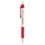 Affordable ballpoint pen, Color Grip red colour image with logo