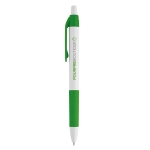 Affordable ballpoint pen, Color Grip green colour image with logo