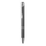 Corporate ballpoint pen made of shiny aluminium titanium colour second view