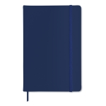 Notebook with soft PU cover, A5 blue colour