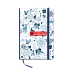 Notebook with soft PU cover, A5 blue colour main view