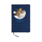 Notebook with soft PU cover, A5 blue colour second main view