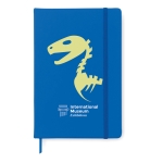 Notebook with soft PU cover, A5 royal blue colour main view