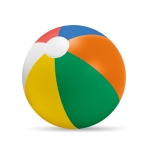 Inflatable beach ball with coloured stripes multicolour colour