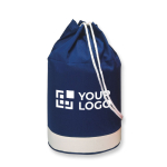 Two-tone cotton duffle bag for merchandising, 200 g/m2 view with print area