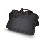 Document bag made of polyester with adjustable strap black colour second view