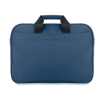 Document bag made of polyester with adjustable strap blue colour third view