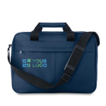 Document bag made of polyester with adjustable strap view with print area