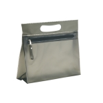 Transparent toiletry bag for hand luggage in various colours black colour