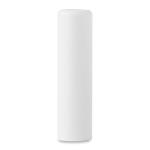 Affordable lip balm with vanilla aroma, SPF15 white colour