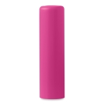 Affordable lip balm with vanilla aroma, SPF15 fuchsia colour