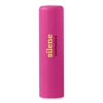 Affordable lip balm with vanilla aroma, SPF15 fuchsia colour main view