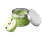 Scented candle in a metal tin for health & wellness promotions third view