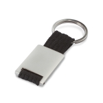 Metal keyring in various colours black colour