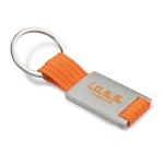 Metal keyring in various colours orange colour second main view