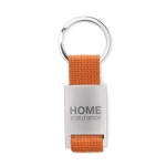 Metal keyring in various colours orange colour fourth main view