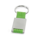 Metal keyring in various colours lime colour