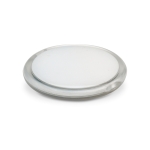 Round pocket mirror for events and trade fairs transparent colour