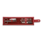 6-piece metal manicure set in a printable case