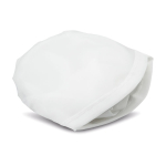 Flexible, foldable disc made of nylon with matching case white colour rear view