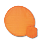 Flexible, foldable disc made of nylon with matching case orange colour